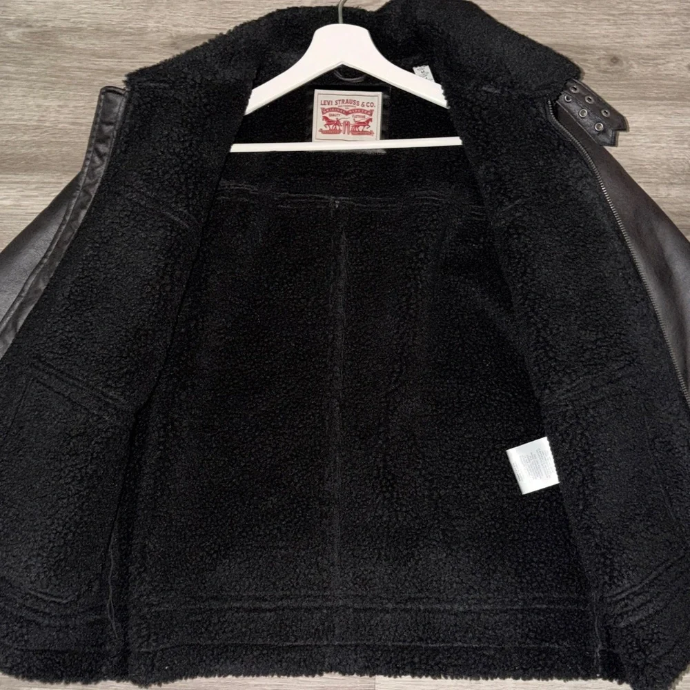 🇺🇸FIRM PRICE🇺🇸 Levi's faux shearling Aviator rancher jacket